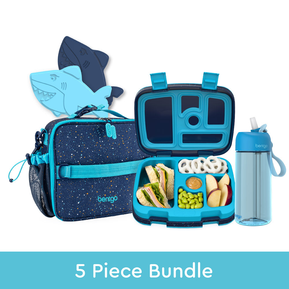 Bentgo Kids Prints Lunch 5-Piece Set with Ice Packs