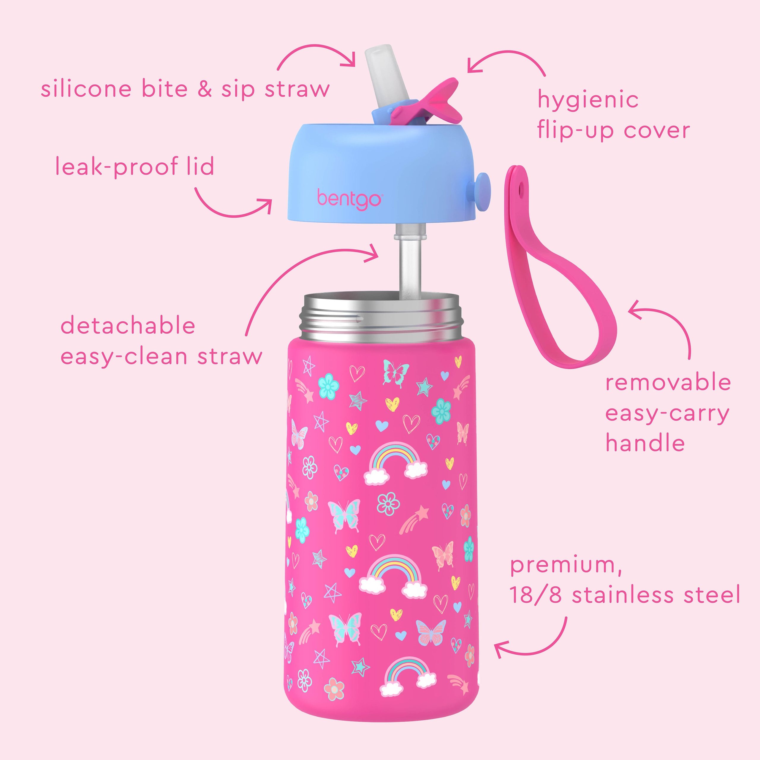 Bentgo Kids Stainless Steel Insulated Water Bottle - Image 11