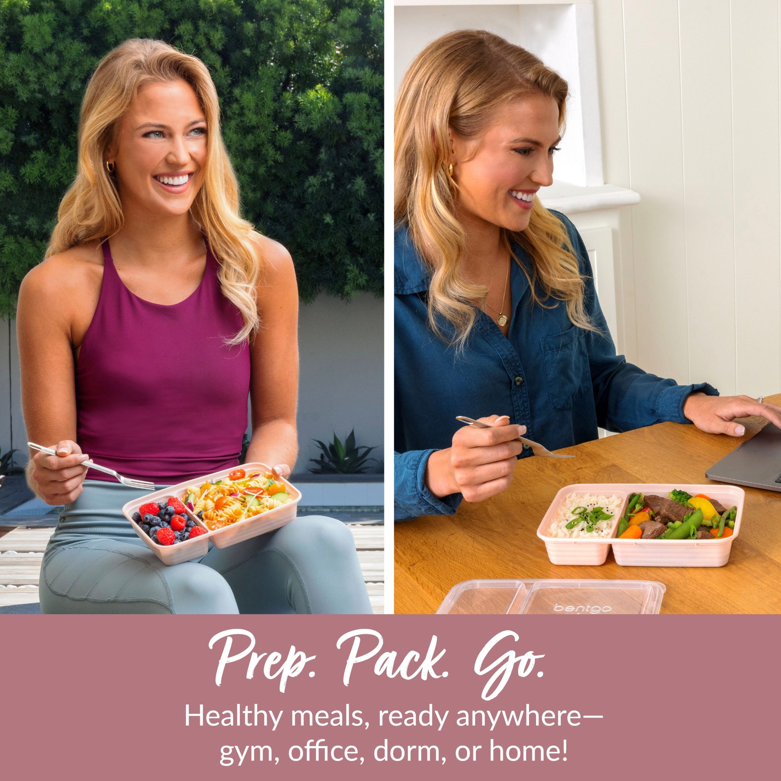 Bentgo Prep 2-Compartment Meal Prep Containers (20-Piece) - Image 3